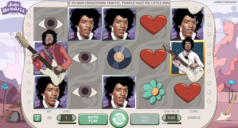 Jimi Hendrix Průběh hry