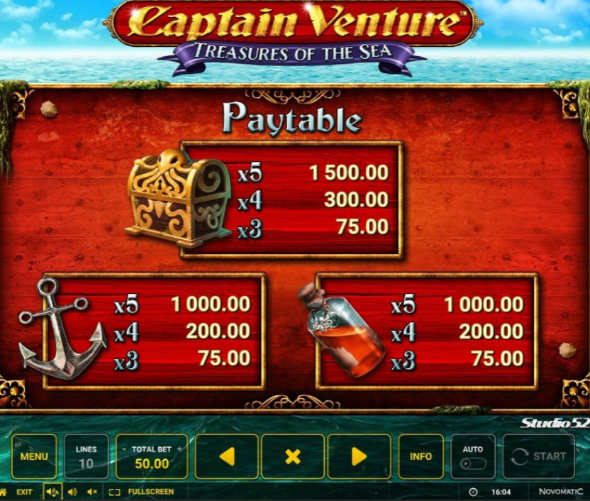 Captain Venture Treasures of the Sea Průběh hry