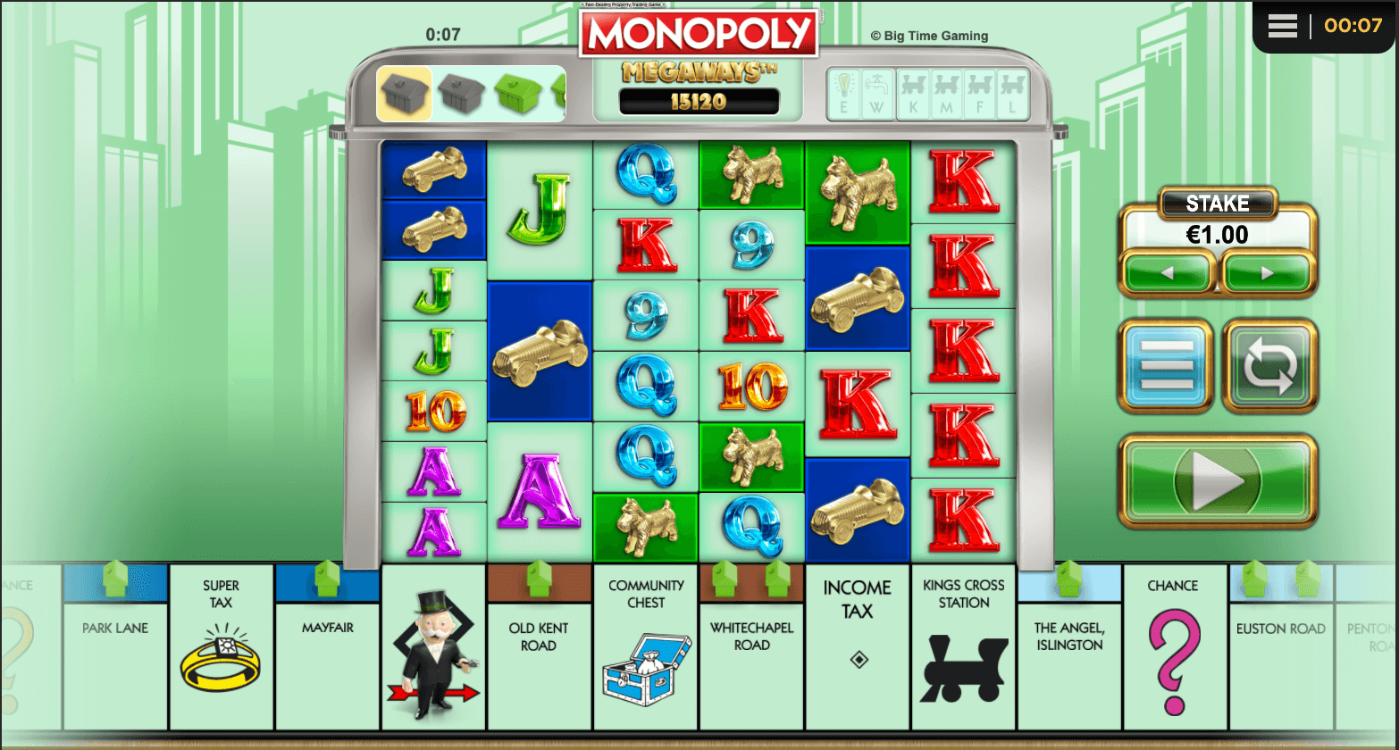 Monopoly Megaways Průběh hry