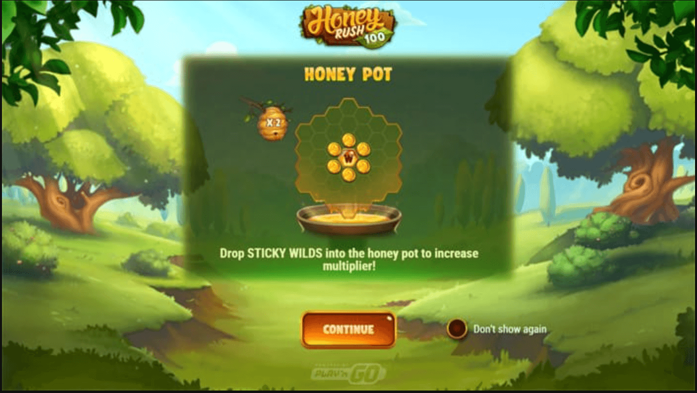 Honey Rush 100 Průběh hry